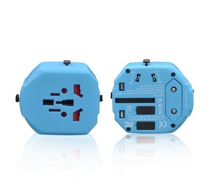 Cổng USB sạc pin kép Du lịch toàn cầu với điện áp định mức 250V