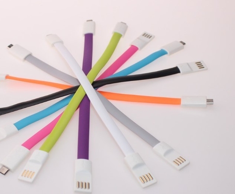 Cáp dữ liệu điện thoại di động USB đầy màu sắc cho Điện thoại Android của iPhone