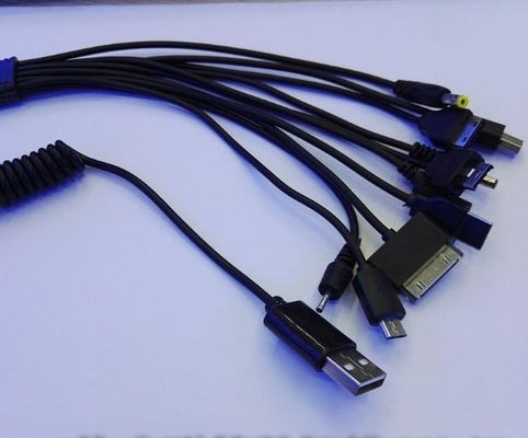 20 Cm Portable 10 Trong 1 USB Charger Điện thoại Cáp Đối với Thiết bị Thông minh Powered