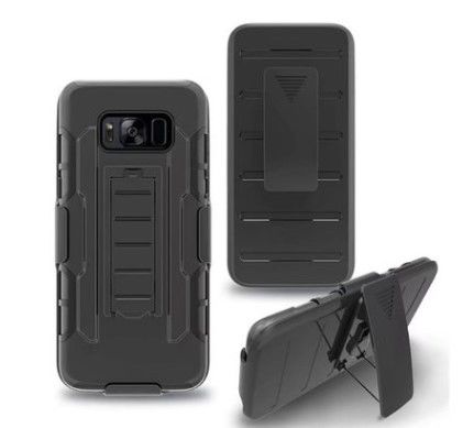 Điện thoại di động Samsung S8 Silicon Covers Trường hợp Với Stand Bảo vệ Sleeve