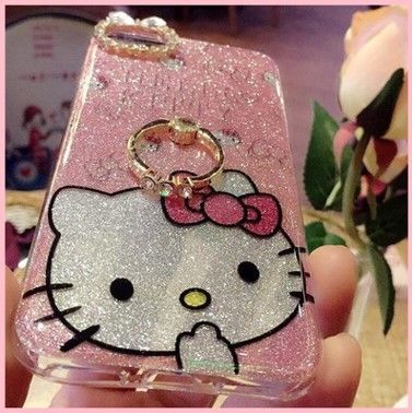 Flash bột điện thoại kim cương vỏ bao gồm vỏ IMD phim hoạt hình dễ thương của Apple bảo vệ cho iPhone 7