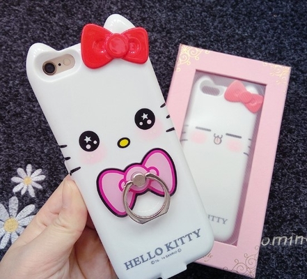 Iphone 7 Điện thoại Ngân hàng Apple Case Hello Kitty Với chủ Ring 4000 Mah