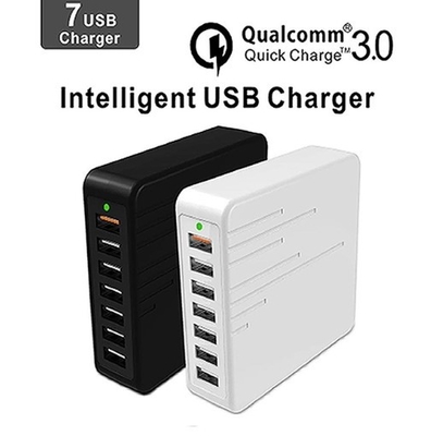 Cạc sạc điện thông minh thông minh nhanh với thiết bị cổng USB 7 cổng