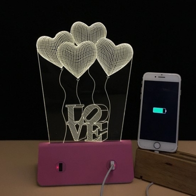 6000 MAh Điện thoại di động iPhone Cáp phí Hội đồng RAcrylic Với ánh sáng LED Light Trong xây dựng