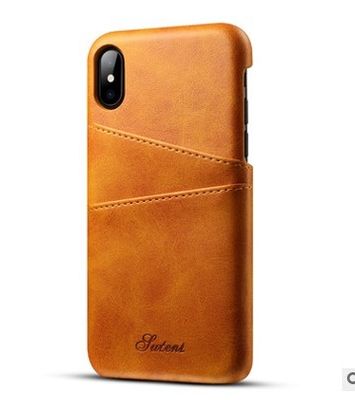 Mỏng vỏ Custom PU Da Điện thoại di động Bìa da với Chủ thẻ tín dụng cho iPhone X