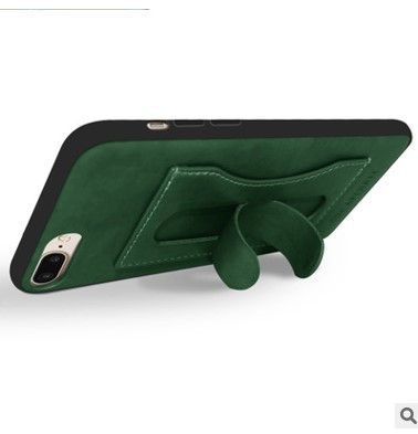 iPhone7 vỏ điện thoại di động Apple 8plus da người chủ thẻ bao gồm tất cả bao gồm bảo vệ